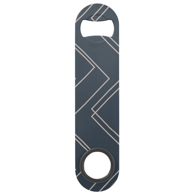 Lignes zigzag grises, cool, modernes, tendance et  (Devant)
