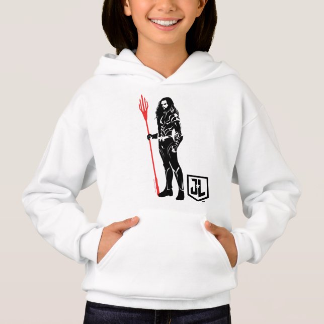 Ligue de Justice | Aquaman Pose Noir Pop Art (Devant)