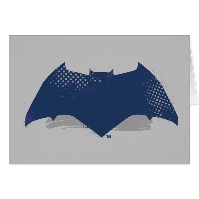 Ligue de Justice | Symbole Batman de brosse et dem (Devant horizontal)