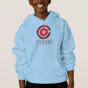 Ligue de la justice Symbole Cyborg brillant