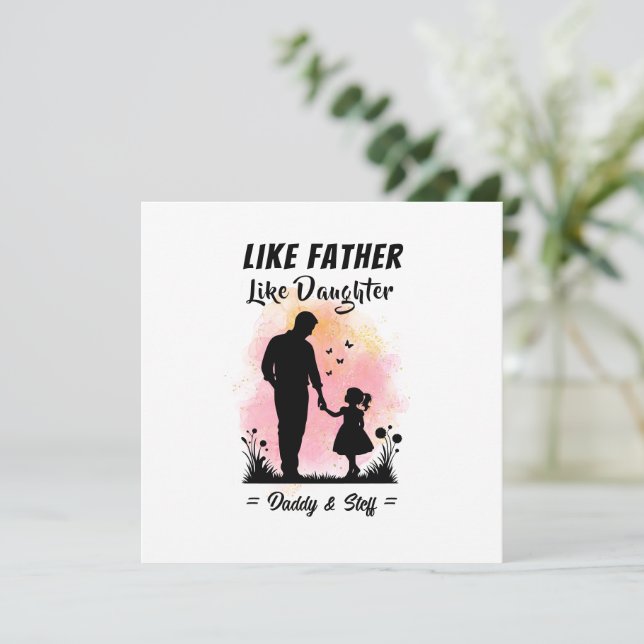 Like Père Like Daughter - Nom personnalisé (Debout devant)