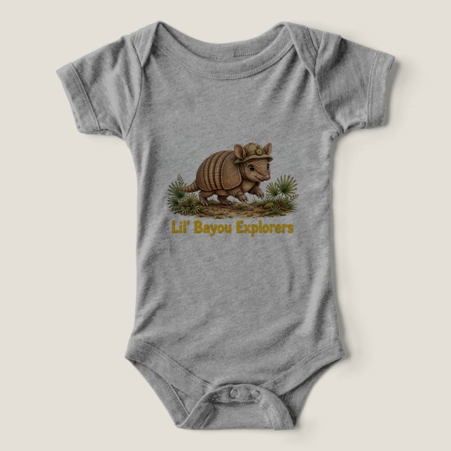 Lil' Bayou Explorers Bébé Tatou Une Pièce (Design Recto)
