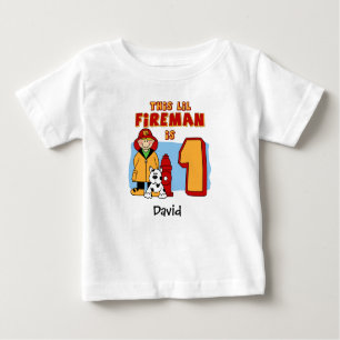 Lil Fireman 1er Anniversaire T-shirt bébé