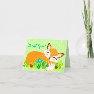 Lil Foxie Cub - Carte de remerciements Sur Mesure