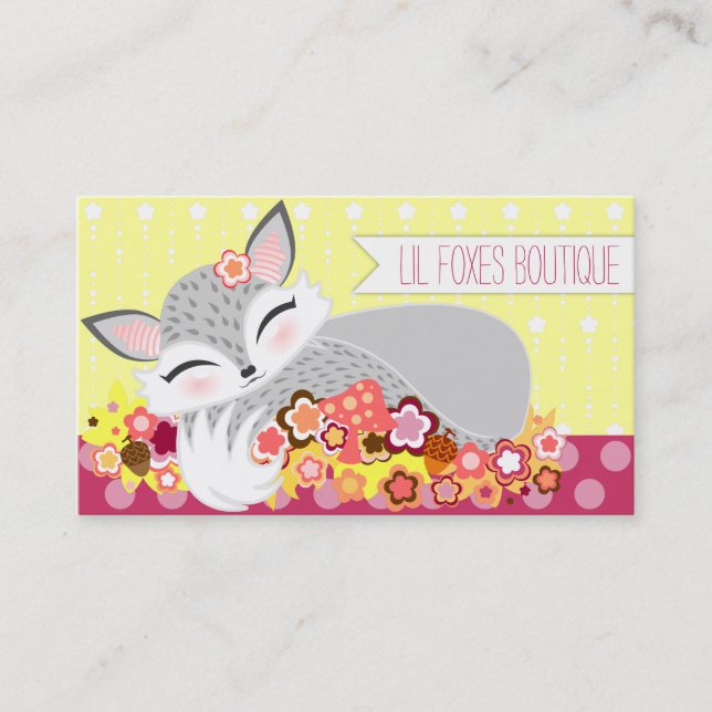 Lil Foxie CUB - cartes de visite faits sur (Devant)
