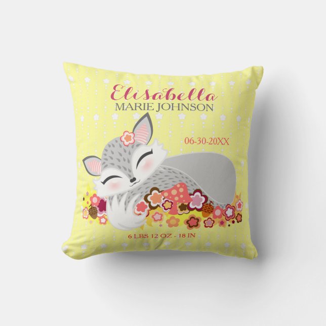 Lil Foxie CUB - coussin fait sur commande de (Recto)