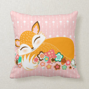 Lil Foxie CUB - coussin mignon de renards de fille