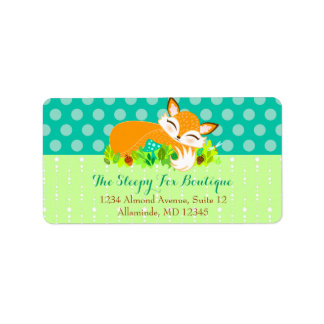 Lil Foxie Cub - Cute Fox Custom Étiquettes de adre