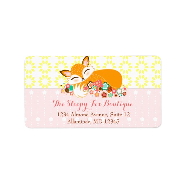 Lil Foxie Cub - Cute Fox Custom Étiquettes de adre (Devant)