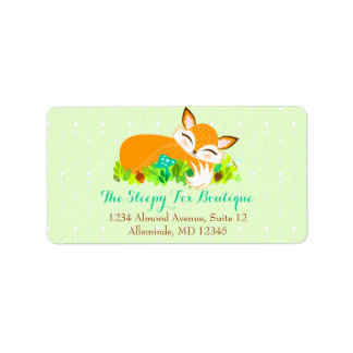 Lil Foxie Cub - Cute Fox Custom Étiquettes de adre
