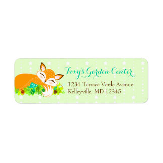 Lil Foxie Cub - Étiquettes d'adresse de retour per