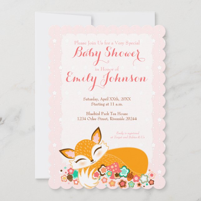 Lil Foxie CUB - invitations faites sur commande de (Devant)