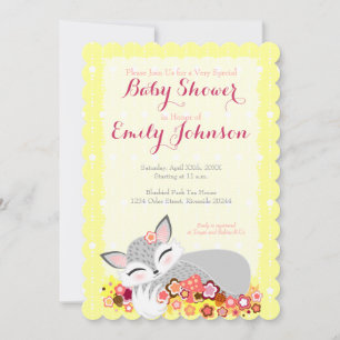 Lil Foxie Cub - Invitations Personnalisées De Douc