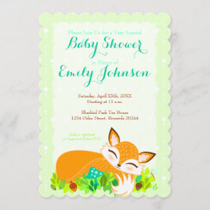 Lil Foxie Cub - Invitations Personnalisées De Douc