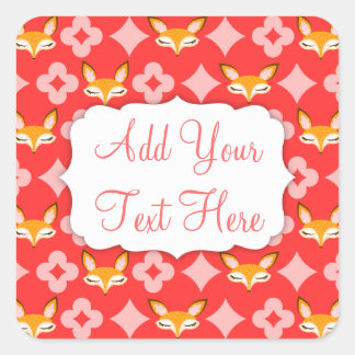 Lil Foxie - Stickers Personnalisés Motif Fille Mig