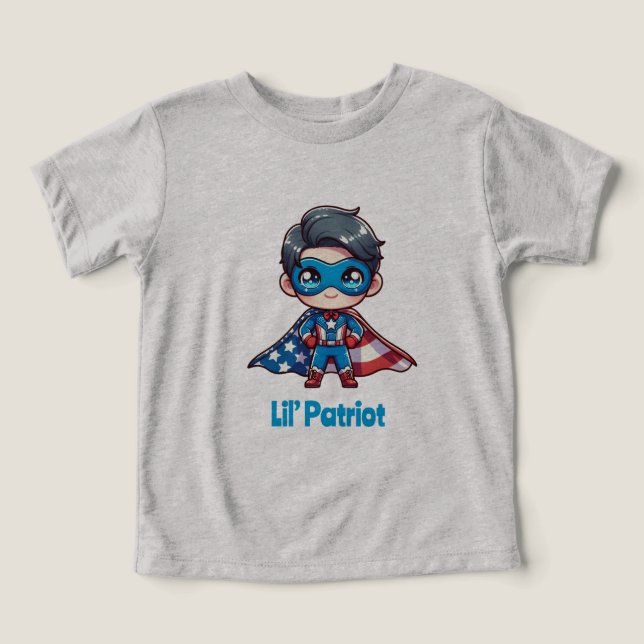 Lil’ Patriot - Bébé mignon Garçons d'aigle chauve (Design Recto)
