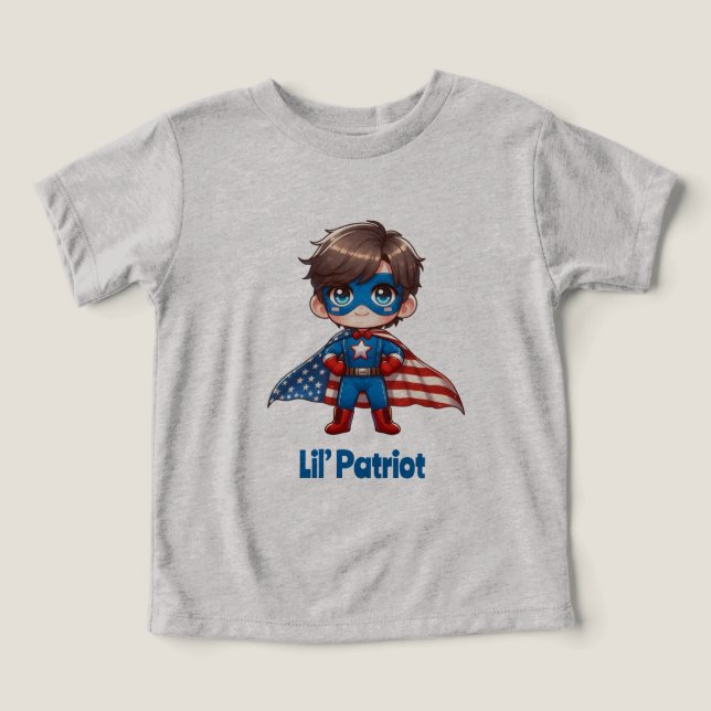 Lil’ Patriot - Bébé mignon Garçons d'aigle chauve (Design Recto)