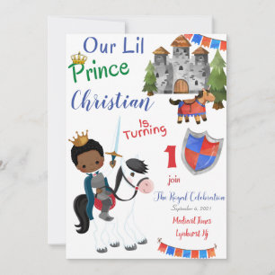 Lil Prince Invitation Anniversaire Carte