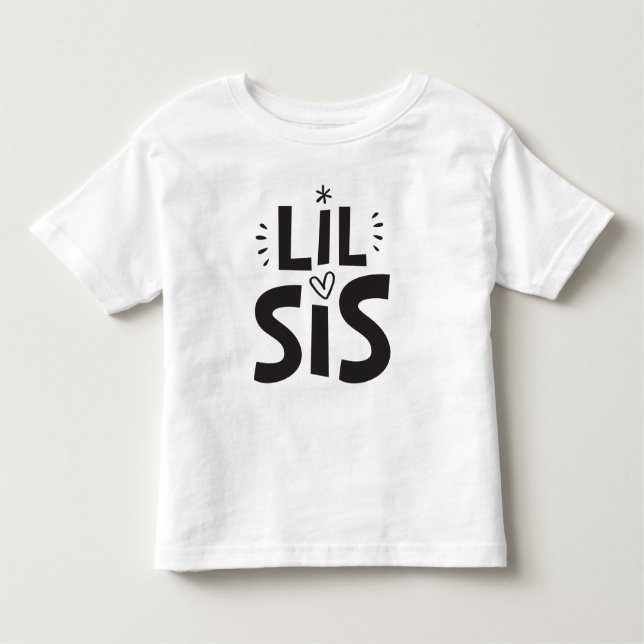 LIL SIS T-SHIRT moderne audacieux amusant chunky s (Devant)
