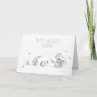 Lil Wolf Parade Carte d'anniversaire