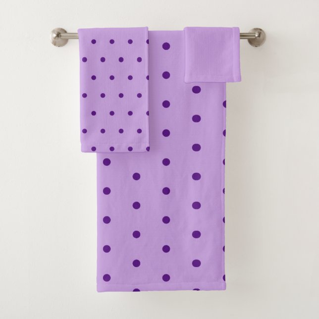 Lila lavande pourpre à pois lilas somptueux (En situation)