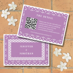 LILA MEXICAN PAPEL PICADO ENCLOUSCARD