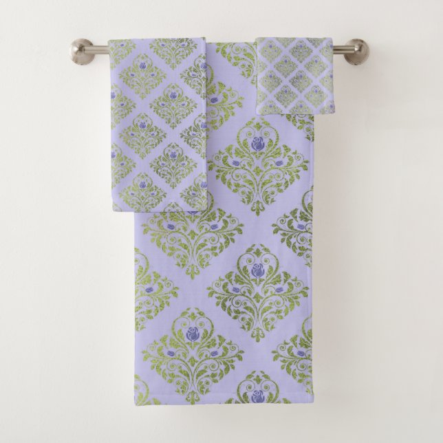 LILAC 2 SAGE LUXURY HAMPTON TOWEL SET (En situation)