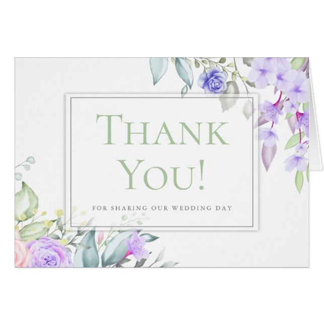 Lilac and Blush Pink Floral (Devant horizontal)