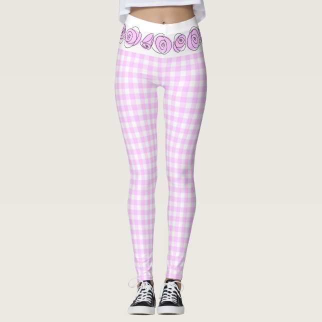 Lilac Check Leggings (Devant)