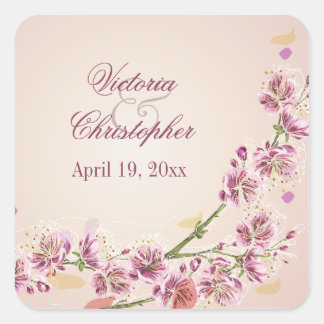 Lilac couleur violet fleurs d'aquarelle stickers m