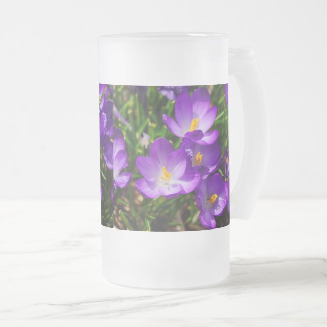 Lilac Croque de verre givrée Beer Mug (Devant droit)