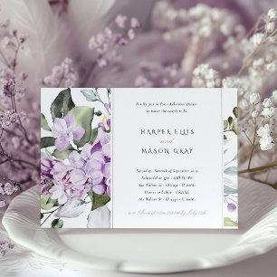 Lilac Elegance Rehearer Dîner Invitation
