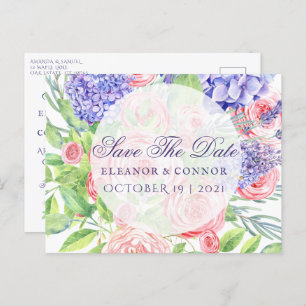 Lilac et Peony Sophisticated Faire-part de mariage