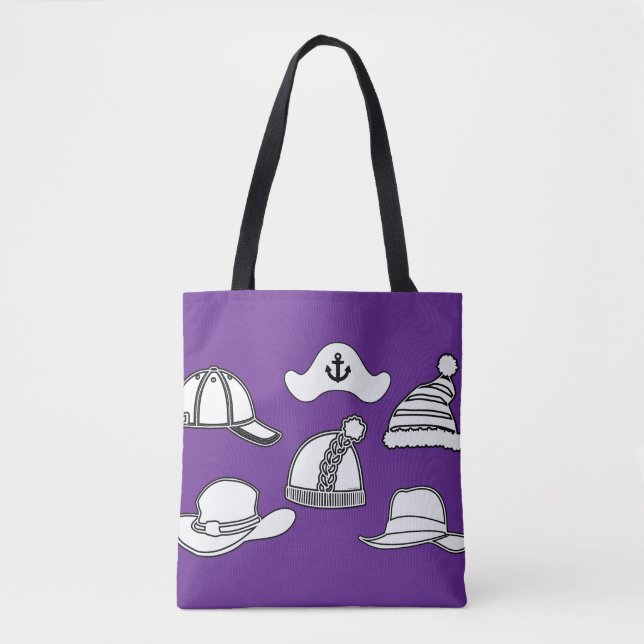 Lilac Hat Bag Fun Tote (Devant)