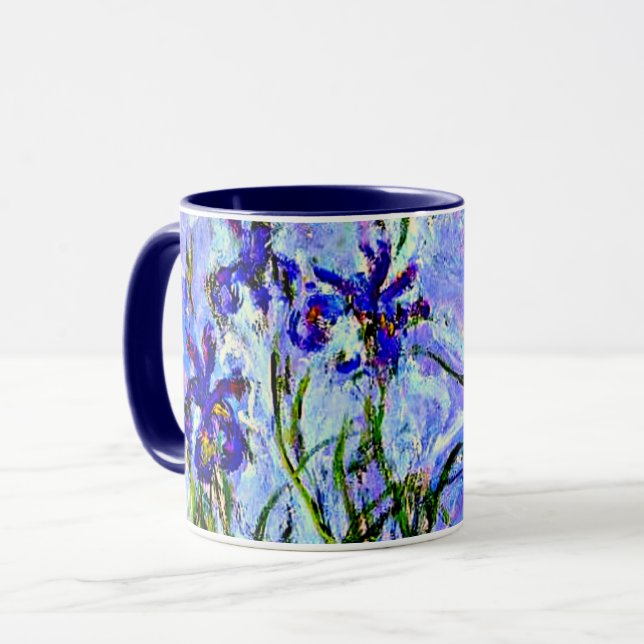 Lilac Irises par Claude Monet Mug (Devant gauche)