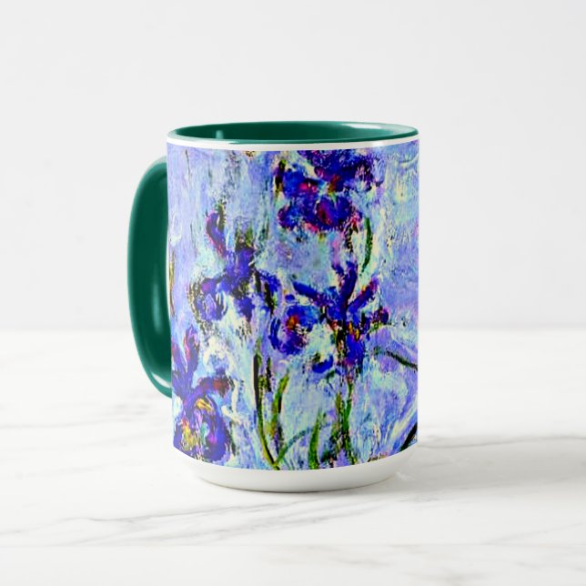 Lilac Irises par Claude Monet Mug (Devant gauche)