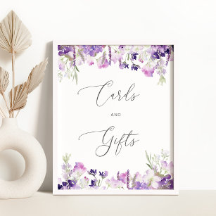 Lilac lavande Cartes et cadeaux Poster