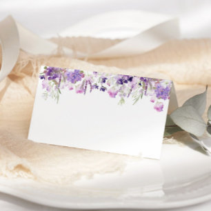 Lilac lavender mariage cartes de place
