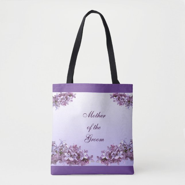 Lilac Mère du Sac fourre-tout Mariage Groom (Devant)