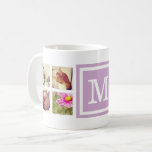 Lilac Monogramme Instagram Photo Collage Mug<br><div class="desc">Ajoutez 8 ou plus de vos photos Instagram préférées et personnalisez avec votre monogramme initial ou autre texte personnalisé. Vous pouvez choisir parmi plusieurs options de taille, de style et de couleur. Cliquez sur Customiser pour déplacer des photos et customiser des polices de texte et des couleurs pour créer votre...</div>