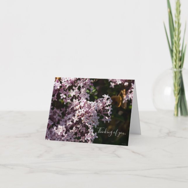 Lilac Parfum Penser De Votre Carte (Devant)