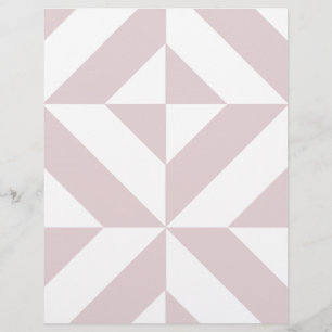 Lilac Purple Géométrique Décor Cube Papier à Retar