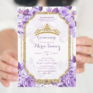 Lilac Rose Mexicain Charra 15 Anos Invitation 2