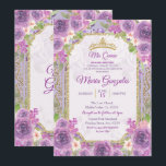 Lilac Rose Mexique 15e anniversaire Invitation 1<br><div class="desc">Lilac Rose Mexique 15e anniversaire Invitation 1 Mis Quince Anos,  15e anniversaire, </div>