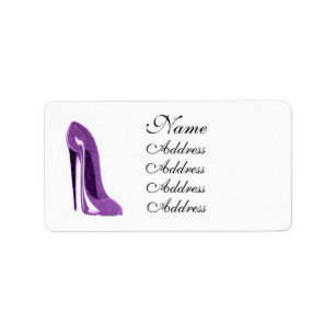 Lilac Stiletto Chaussure Étiquette d'art