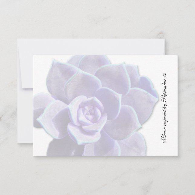 Lilac translucide Succulent Vintage rsvp (Devant)