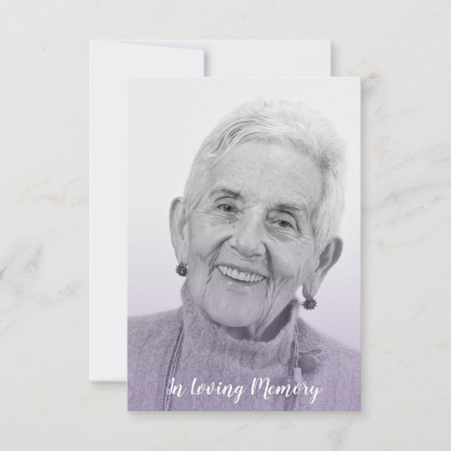 Lilac Trendy Transparency Effect Funeral Dear Ones (Devant)