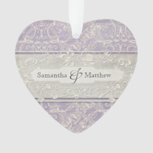 Lilac Vintage français Régence Lace Mariage dressé