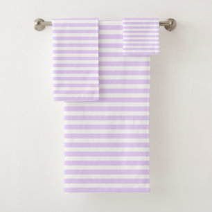 Lilac violet et blanc bonbons rayures
