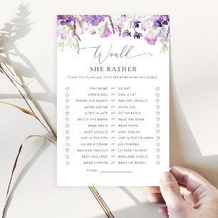 Lilac violet floral Voudrait-elle plutôt nuptiale